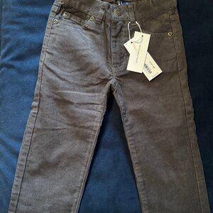 New w/ Tags- Janie and Jack corduroy pants - 2T in grey